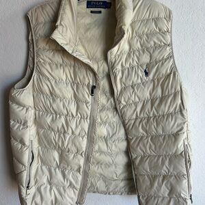 Polo by Ralph Lauren Women's Off-White Puffer Vest